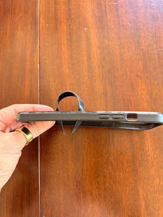 Loopy Case Black Leopard Phone Case with Loop - iPhone 12 Pro Max (6.7" Screen) - Picture 5 of 5